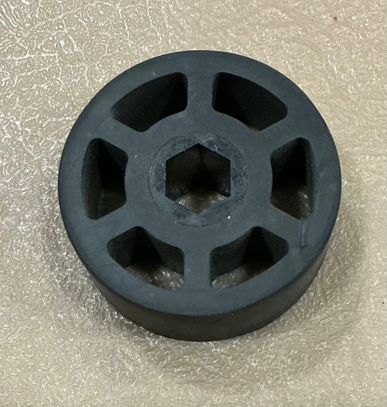 am-3462_black (2in Compliant Wheel 0.5in Hex Bore 60A)
